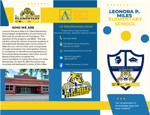 Miles Elementary School Brochure